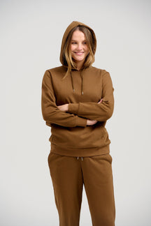 Basic Sweatsuit mit Hoodie (Brown) - Paketgeschäft (Frauen)