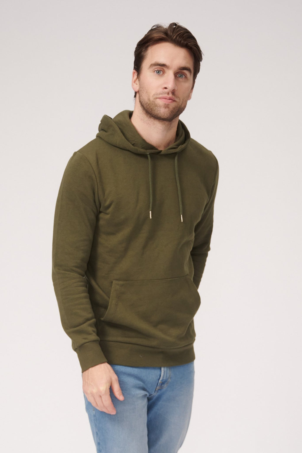 Basic Sweatsuit mit Hoodie (dunkelgrün) - Packungsgeschäft