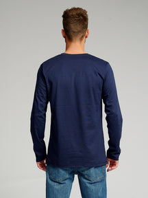 Basic Long-sleeved T-shirt - Navy