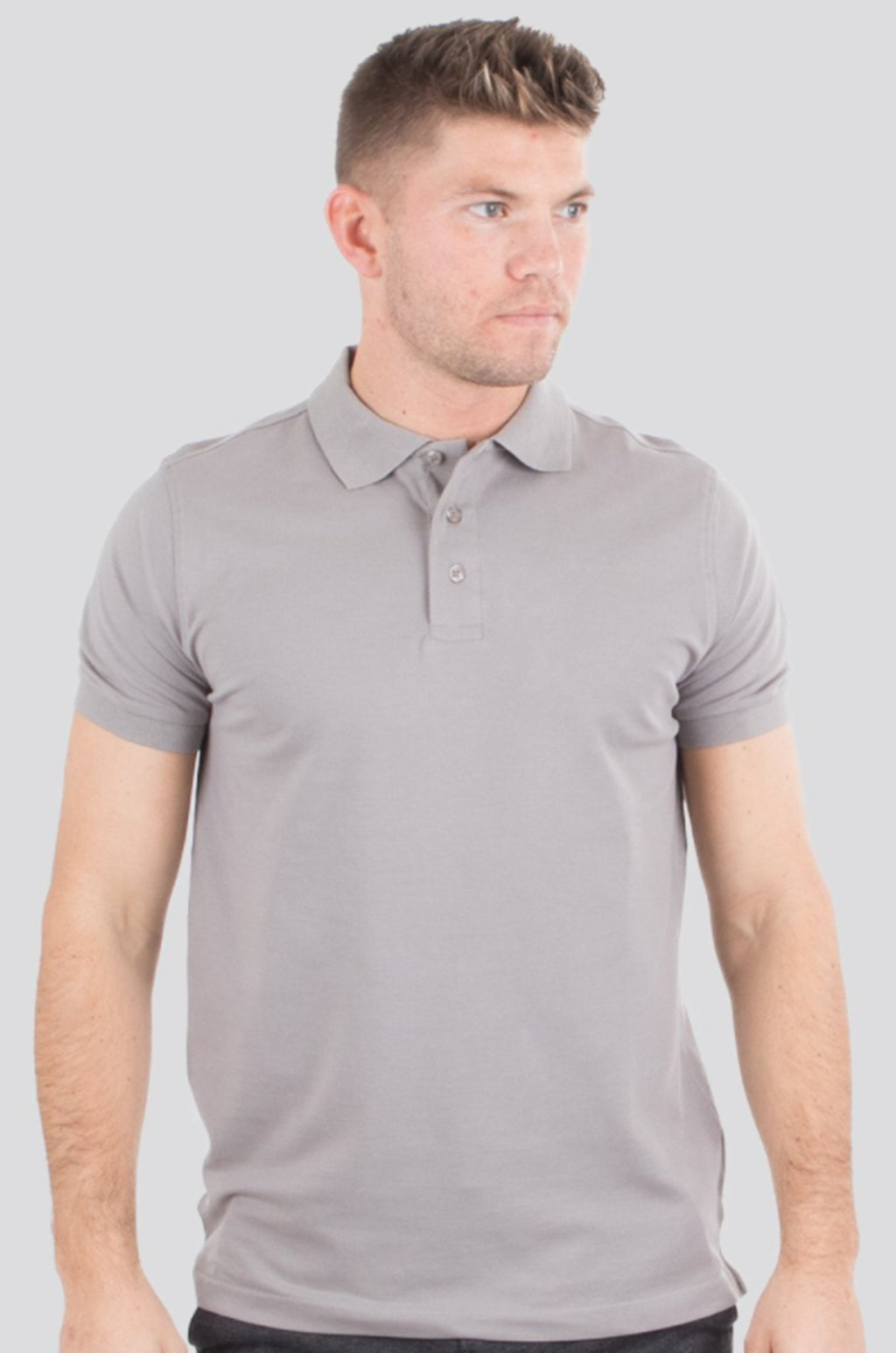 Basic Polo Shirt - grau