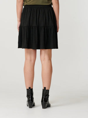 Basic soft mini skirt - Black - TeeShoppen Group™ - Skirt - PIECES