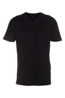 Basic vneck T -Shirt - Schwarz