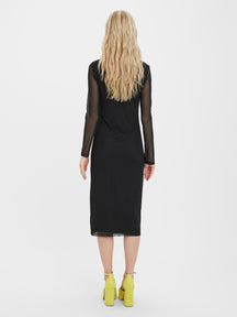 Bella Calf Dress - Black