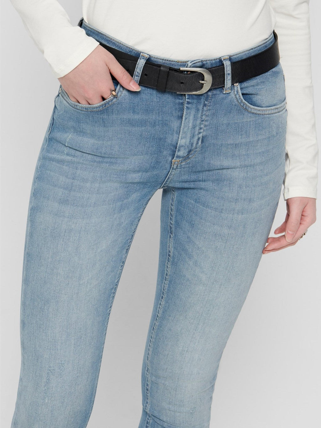 Erröten mittlere Jeans - hellblauer Jeans