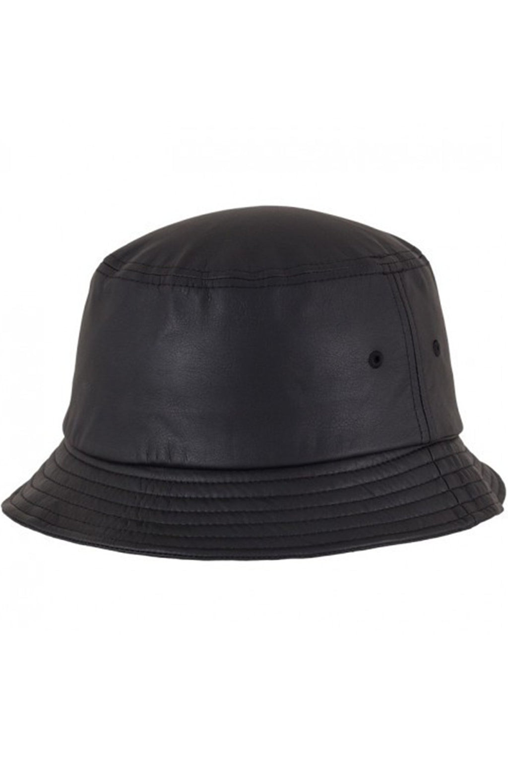 Bucket hat - Faux leather black