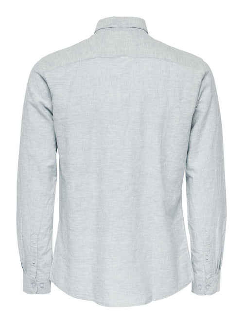 Caiden Long Sleeve Shirt - Cashmere Blue - TeeShoppen Group™ - Formal Shirts & Blouses - Only & Sons