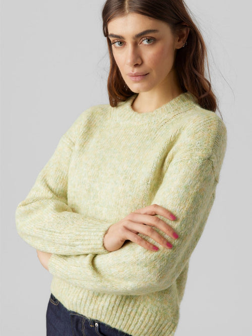 Cally O-Neck Pullover - Lemon Meringue - TeeShoppen Group™ - Knitwear - Vero Moda