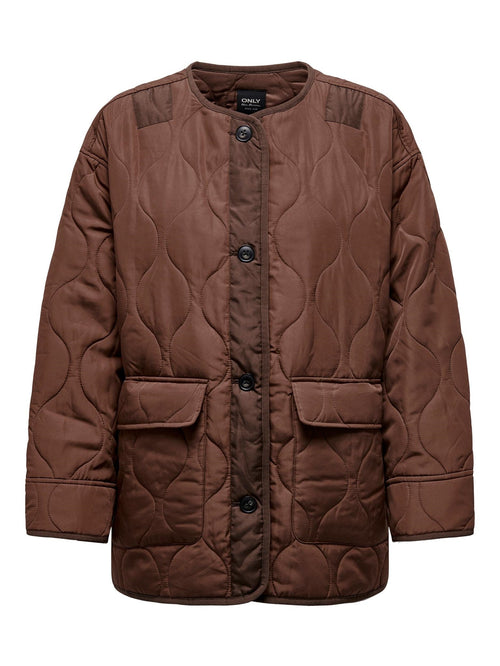 Charlee Oversize Quilt Jacket - Cub - TeeShoppen Group™ - Jacket - ONLY