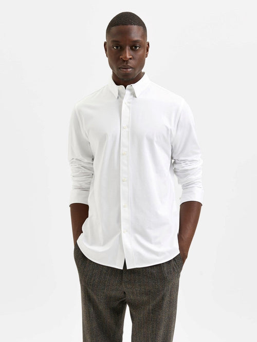 Charles Slim Shirt - White - TeeShoppen Group™ - Formal Shirts & Blouses - Selected Homme