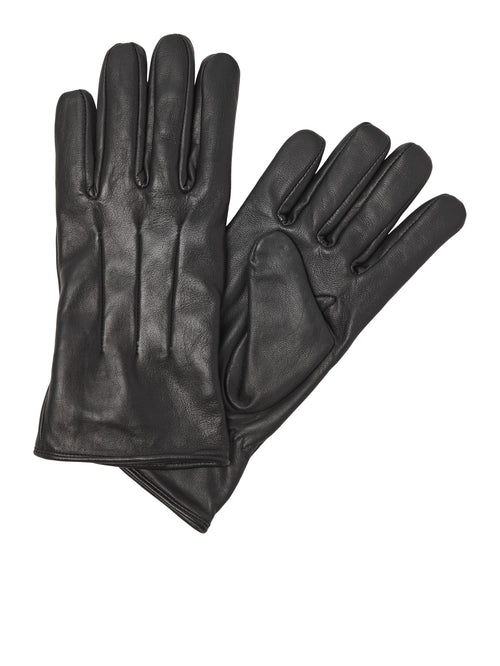 Classic Leather Gloves - Black - TeeShoppen Group™ - Accessories - TeeShoppen