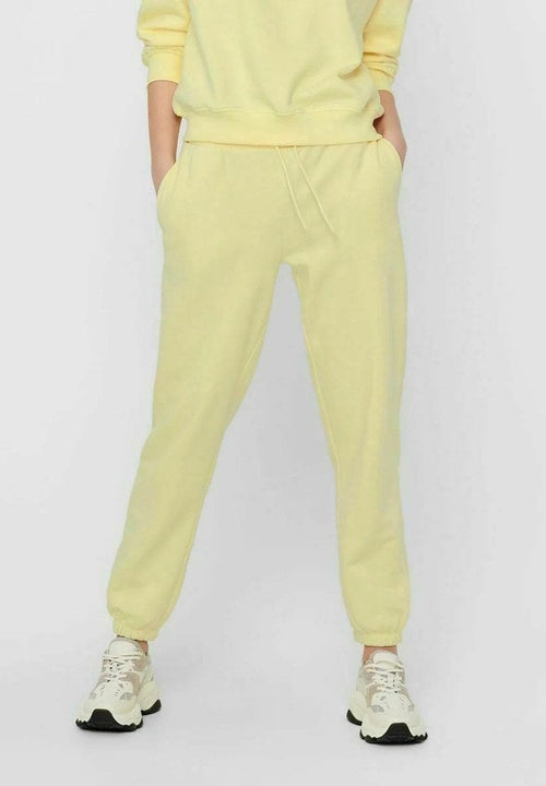 Comfy sweatpants - Pastel yellow - TeeShoppen Group™ - Pants - ONLY