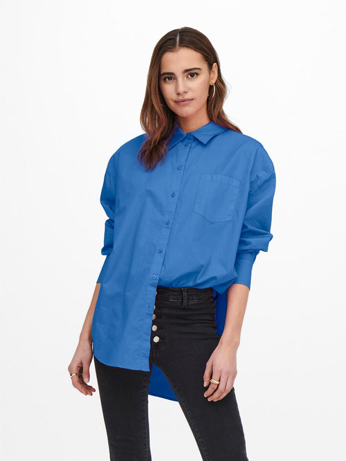 Corina Loose Shirt - Navy blue - TeeShoppen Group™ - Formal Shirts & Blouses - ONLY