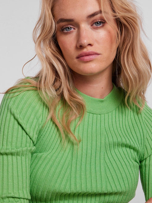 Crista Knit Top - Absinthe Green - TeeShoppen Group™ - Knitwear - PIECES