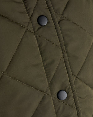 Daisy Short Quilt Vest - Khaki - TeeShoppen Group™ - Jacket - Sisters Point