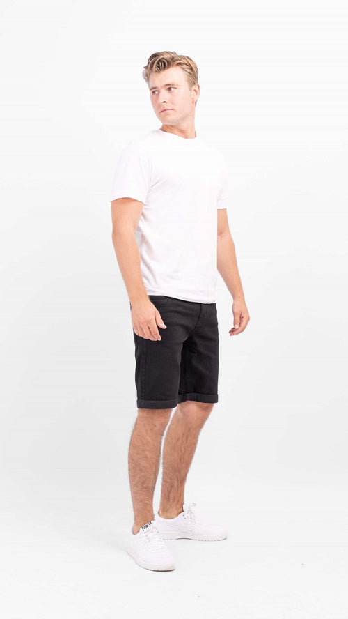 Denim Shorts - Black - TeeShoppen Group™ - Shorts - TeeShoppen