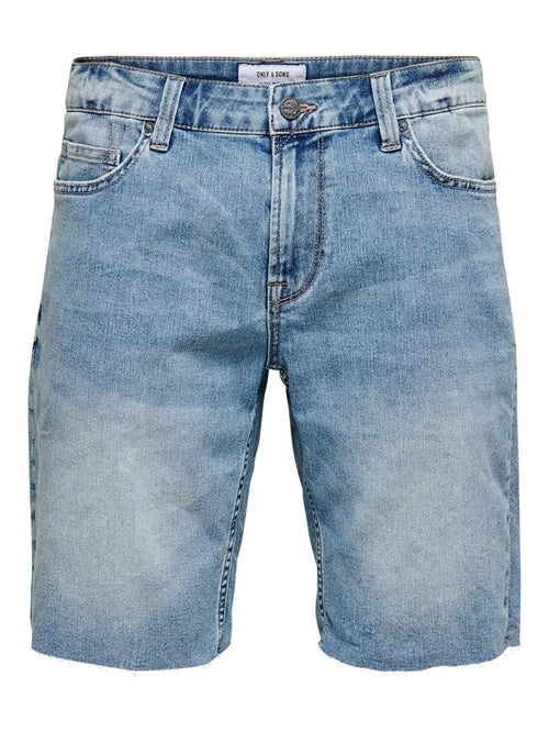 Denim Shorts - Light Blue - TeeShoppen Group™ - Shorts - Only & Sons