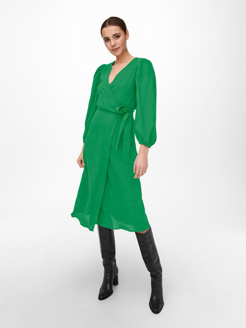Dion Wrap Dress - Green - TeeShoppen Group™ - Dress - ONLY
