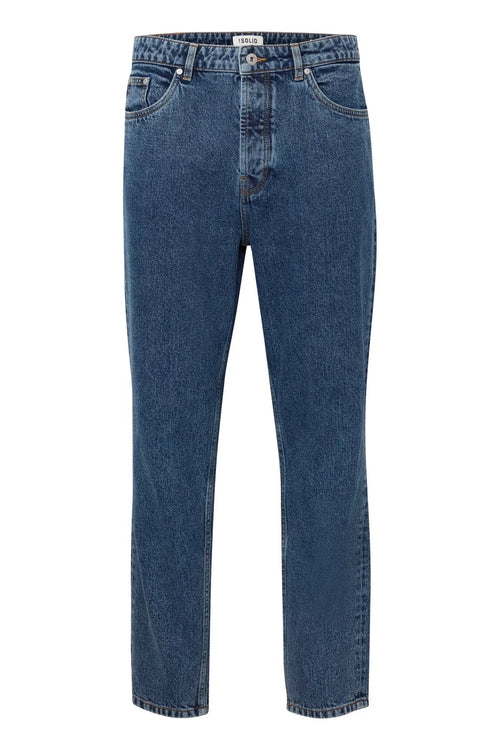 Dylan Dad Fit Jeans - Dark Blue Denim - TeeShoppen Group™ - Jeans - Solid