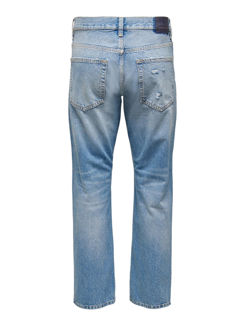 Kante lose Jeans - hellblauer Denim