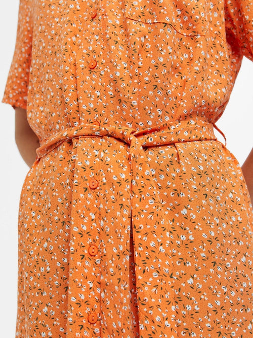 Ema Elise Shirt Dress - Autumn Sunset - TeeShoppen Group™ - Dress - Object