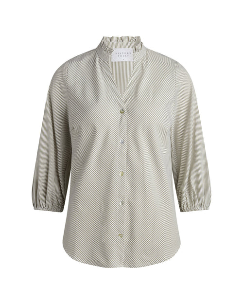 Emia Shirt - Khaki - TeeShoppen Group™ - Formal Shirts & Blouses - Sisters Point