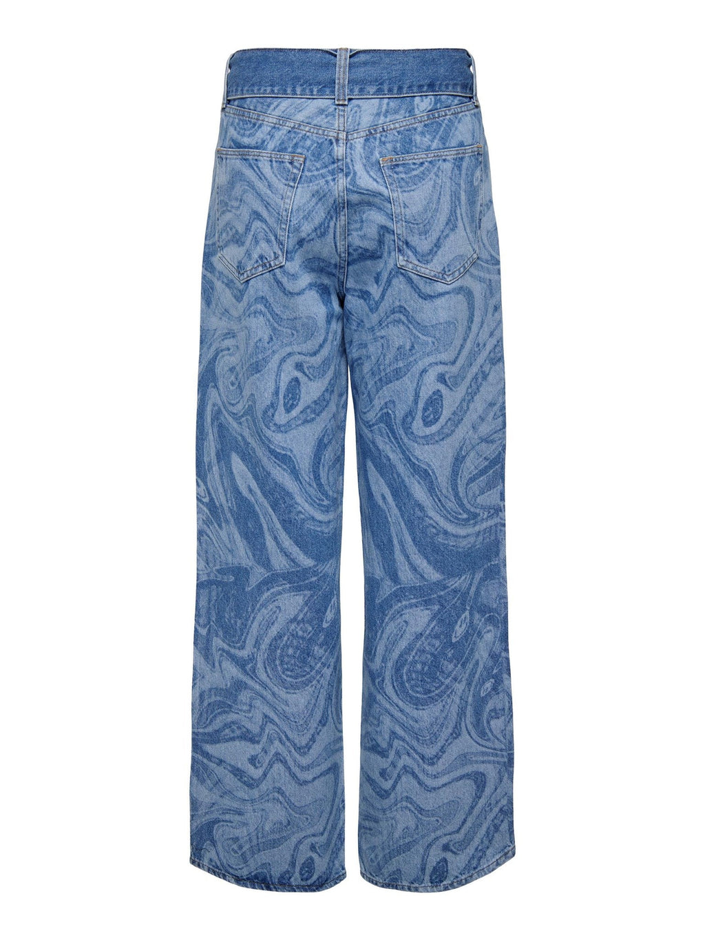 Esther Hope Print - mittelblauer Denim