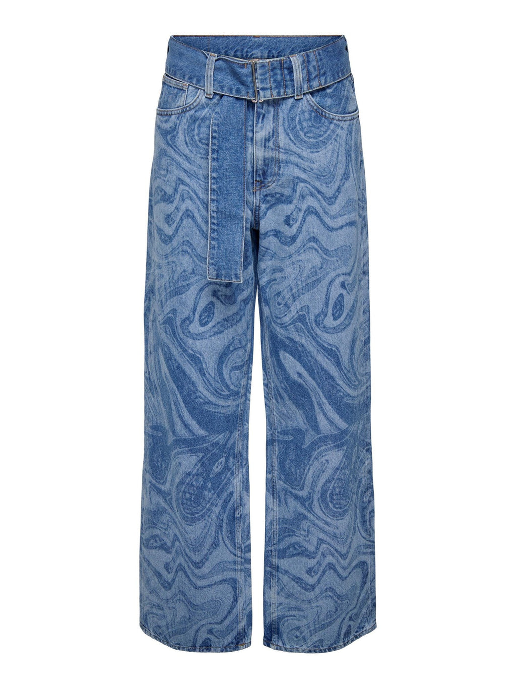 Esther Hope Print - mittelblauer Denim