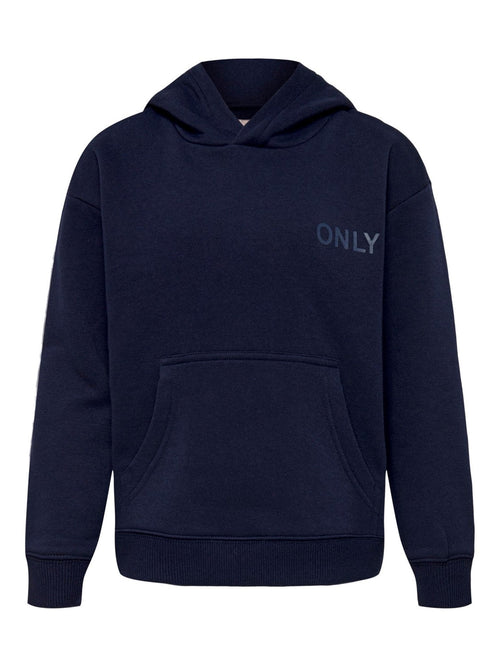 Every Life Small Logo Hoodie - Evening Blue - TeeShoppen Group™ - Shirt - Kids Only