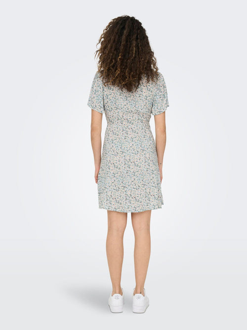 Evida Mini Kjole - Gray Mist - TeeShoppen Group™ - Dress - ONLY