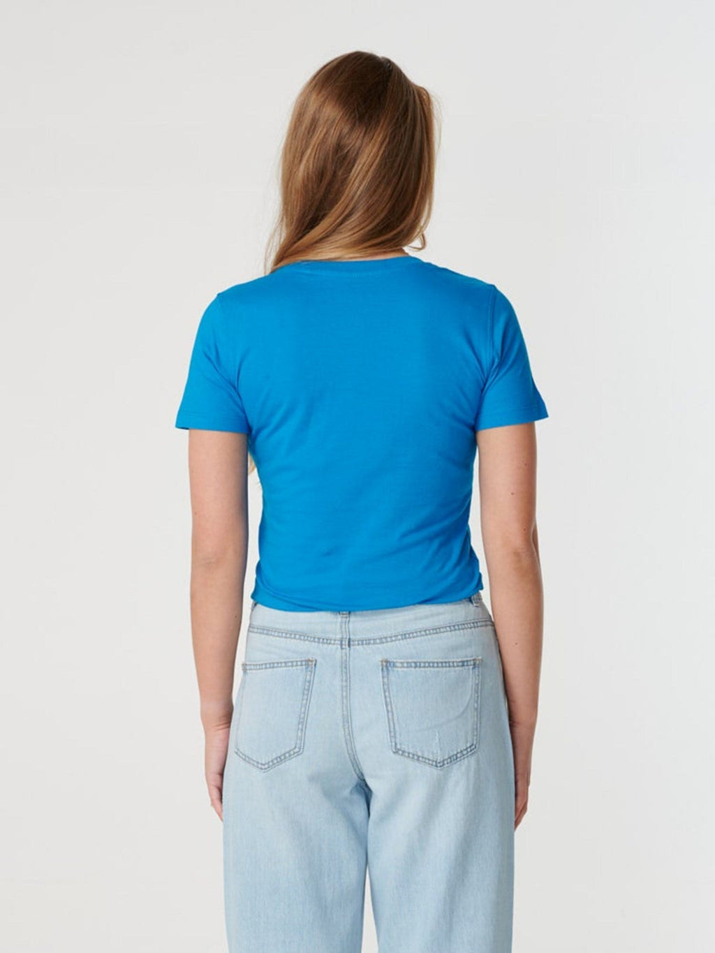 Fitted t-shirt – Torquoise Blue