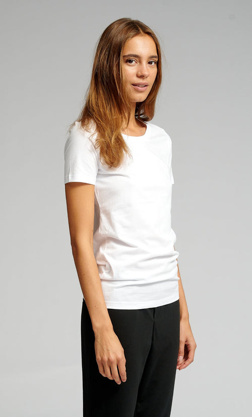 Fitted T-shirt - White - TeeShoppen Group™ - T-shirt - TeeShoppen