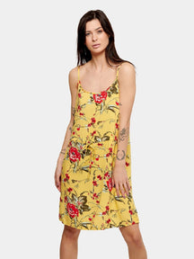 Flora -Kleid - Bananencreme