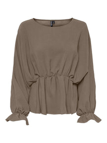 Flore Longsleeves Bluse - Fossil