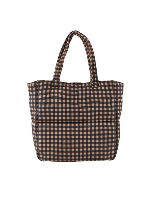 Fulla Padded Shopper Bag - Iced Coffee - TeeShoppen Group™ - Accessories - PIECES