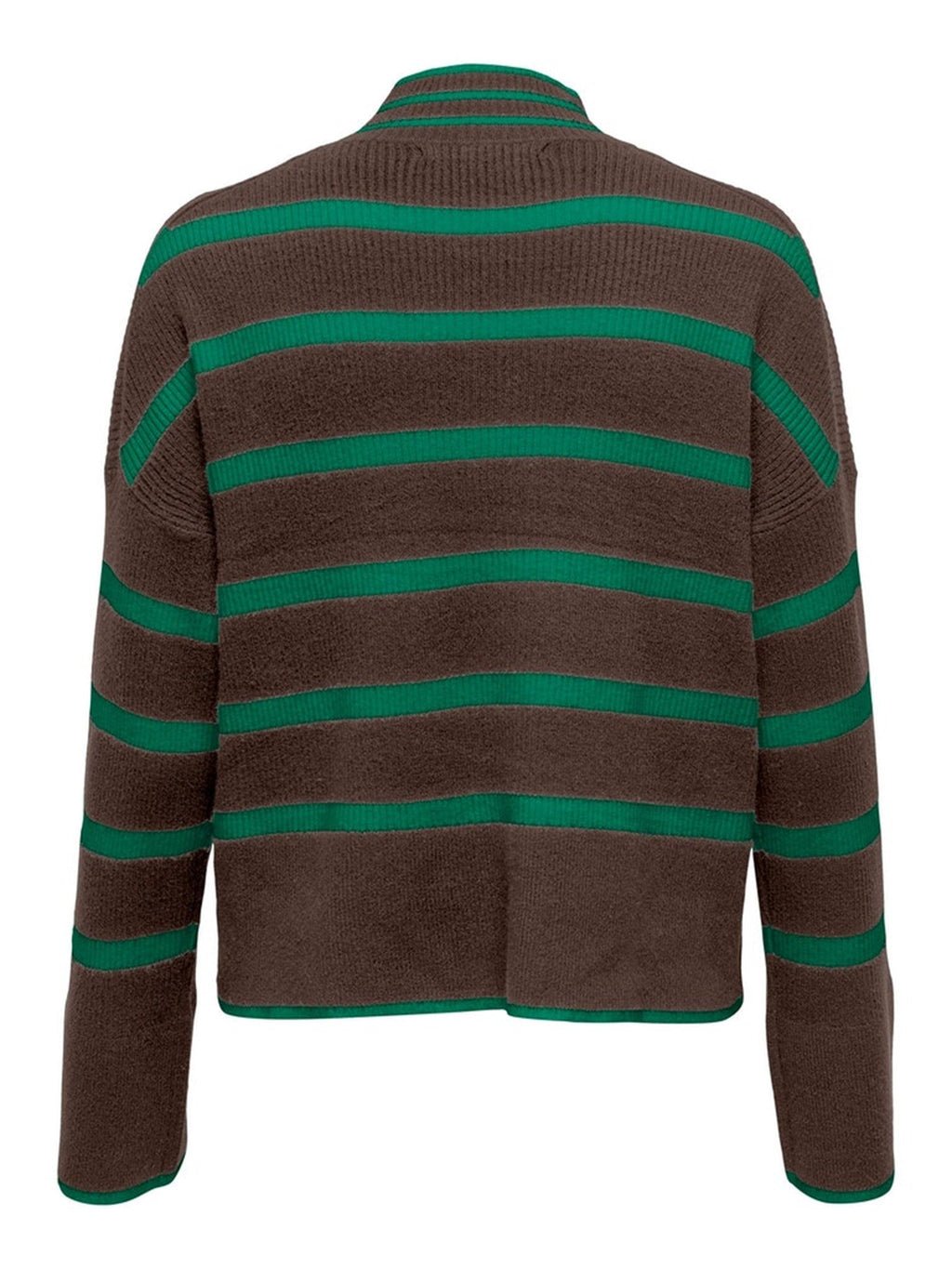 Highneck Pullover - Hot Fudge/Green