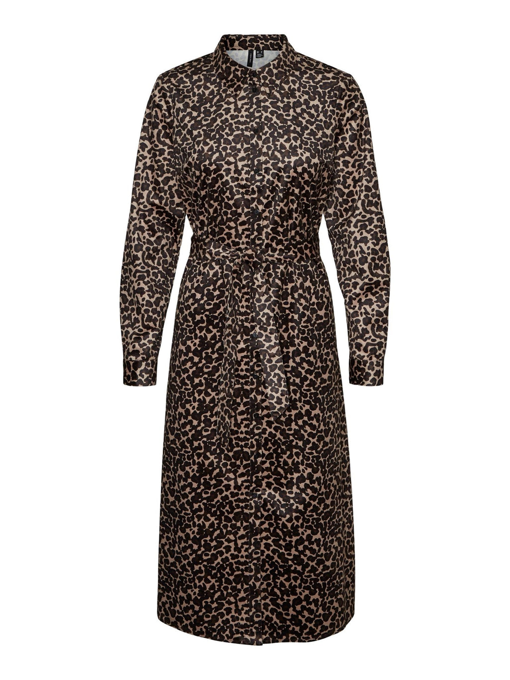 Ida -Kalb -Shirt -Kleid - Leo Silver Mink