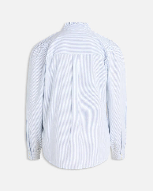 Imina Striped Shirt - Blue / White - TeeShoppen Group™ - Formal Shirts & Blouses - Sisters Point