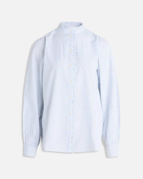 Imina Striped Shirt - Blue / White - TeeShoppen Group™ - Formal Shirts & Blouses - Sisters Point