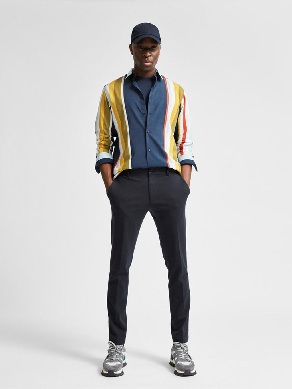 Jim Flex Hosen - Navy Blazer