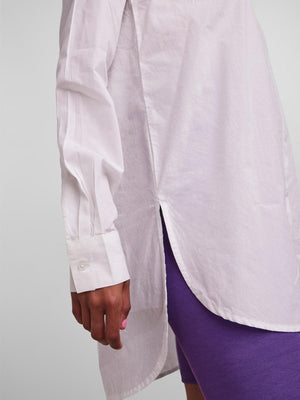 Jiva Long Sleeved Shirt - Cloud Dancer - TeeShoppen Group™ - Formal Shirts & Blouses - PIECES