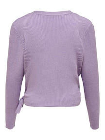 Jolie Wrap Sweater - Lavender