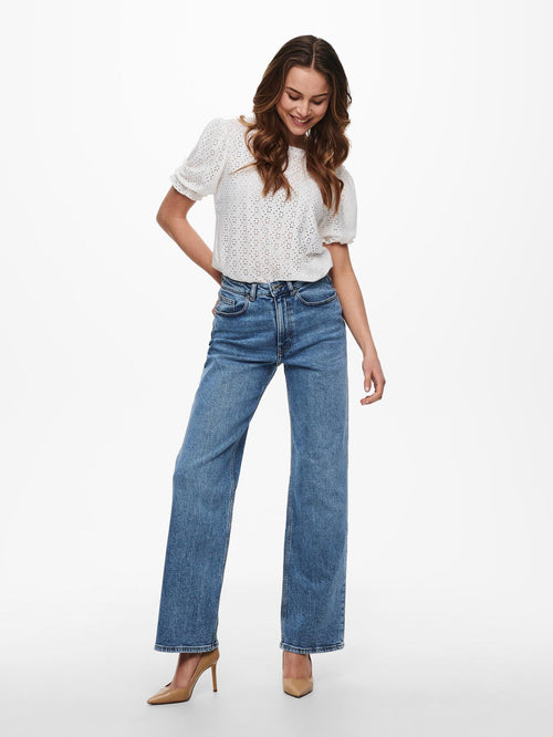 Juicy Jeans (wide leg) - Denim Blue - TeeShoppen Group™ - Jeans - ONLY