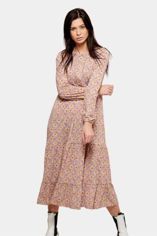 Julia flowered dress - Rosa - TeeShoppen Group™ - Dress - Amis de Copenhague