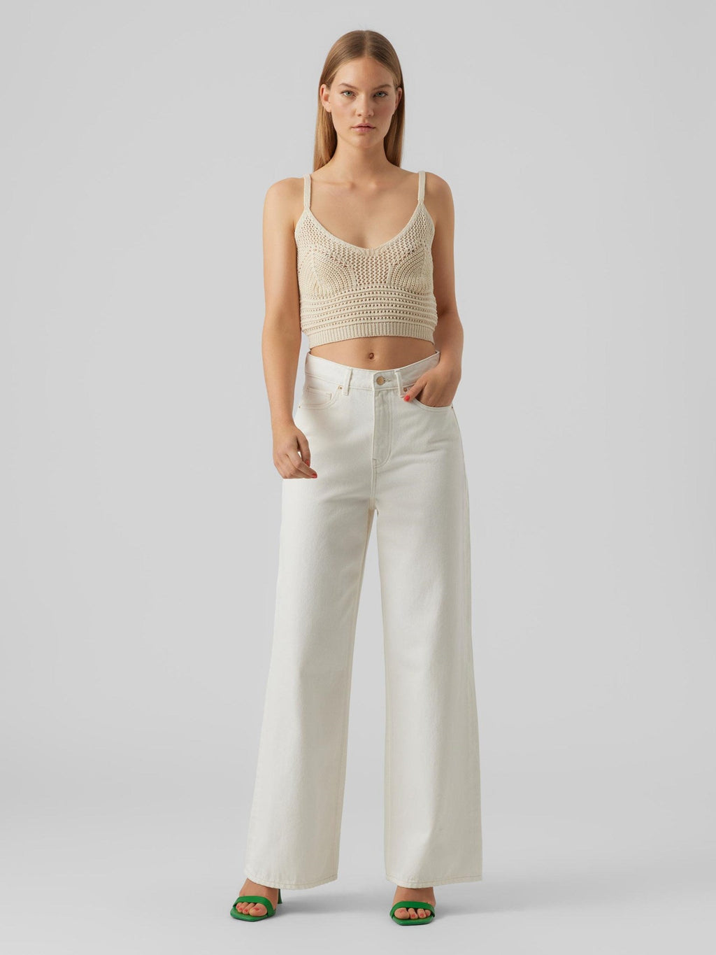 Justine Cropped Top - Birke