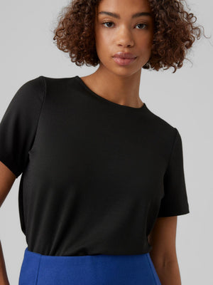 Kanva Short T-shirt - Sort - TeeShoppen Group™ - T-shirt - Vero Moda