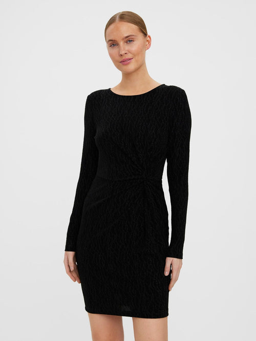 Kanz Mini Kjole - Black Lurex - TeeShoppen Group™ - Dress - Vero Moda