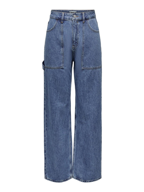 Kirsi Wide Jeans - Medium Blue Denim - TeeShoppen Group™ - Jeans - ONLY