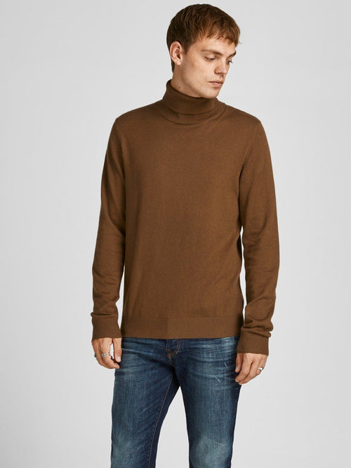 Knitted turtleneck sweater - Desert Palm - TeeShoppen Group™ - Knitwear - Jack & Jones