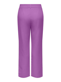 Lana-Berry Mid Straight Pants - Dewberry