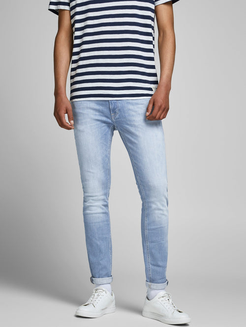 Liam Skinny fit - Light Blue Denim - TeeShoppen Group™ - Jeans - Jack & Jones